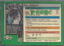 Load image into Gallery viewer, 1991 NetPro #7 Pete Sampras Tour Stars Prototypes Tennis Card Beckett 8.5 NM-MT+