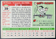 Load image into Gallery viewer, 1955 Topps Baseball #39 Bill Glynn Cleveland Indians Vintage MLB Card