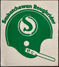 Load image into Gallery viewer, (2) CFL Saskatchewan Roughriders Vintage 1970's Decal Lot Canadian Football