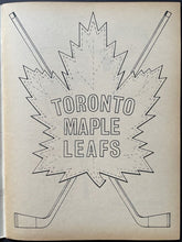 Load image into Gallery viewer, 1964 Toronto Maple Leafs Vintage Original NHL Hockey Colouring Book + Provenance