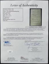 Load image into Gallery viewer, Seinfeld Sitcom Monologue Hand Written Jerry Seinfeld Original Script JSA LOA