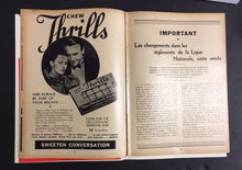 Load image into Gallery viewer, 1937 NHL Hockey Program Montreal Canadiens vs Detroit Red Wings Vintage Forum