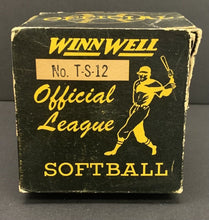 Load image into Gallery viewer, Vintage Official League Winn Well Softball Original Box Unused Unsigned T-S-12