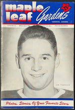 Load image into Gallery viewer, 1950 Stanley Cup Final Game 3 Program Detroit Red Wings Maple Leaf Gardens NHL