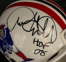 Load image into Gallery viewer, Andre Tippett Autographed New England Patriots Signed Football Mini Helmet PSA
