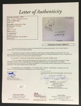 Load image into Gallery viewer, Walter Lantz Signed Album Page Woody Woodpecker Cartoonist Art + Inscription JSA