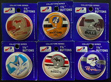 Load image into Gallery viewer, 18 Different United States Football League Pinbacks USFL Denver Gold Generals +