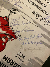 Load image into Gallery viewer, 1950 Pony League Baseball Program MLB All Stars Signed by 9 Autographed Coleman+