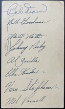 Load image into Gallery viewer, 1950 Boston Red Sox Multi Signed Postcard Bobby Doer Autographed + 7 Vintage
