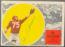 Load image into Gallery viewer, 1960 Topps #46 CFL Football Hal Patterson Signed Card Autographed Alouettes HOF