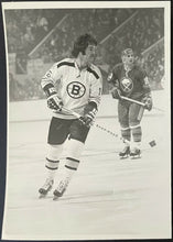 Load image into Gallery viewer, c1973 Derek Sanderson Boston Bruins vs Buffalo Sabres Original Type 1 Photo NHL