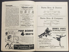 Load image into Gallery viewer, 1954 Maple Leaf Gardens Stanley Cup Semi Final Program Toronto Leafs v Red Wings