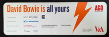 Load image into Gallery viewer, 2013 David Bowie Art Gallery Of Ontario Exhibit Plastic Bookmark + Guitar Pick