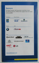 Load image into Gallery viewer, 2008 Canadian Open Golf Program Pairing Booklet + Round 4 Daily Sheet Glen Abbey