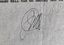 Load image into Gallery viewer, Toronto Maple Leaf Baseball Owner Jack Kent Cooke Signed Autographed Memo VTG