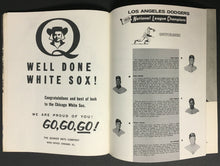 Load image into Gallery viewer, 1959 World Series Program Game 2 Comiskey Park Chicago White Sox LA Dodgers MLB