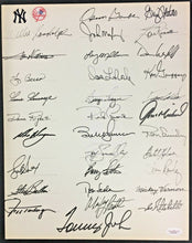 Load image into Gallery viewer, 1982 New York Yankees Team Signed Illustration Board x31 Autographed HOFers JSA