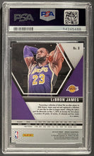Load image into Gallery viewer, 2019 Panini Mosaic #8 LeBron James PSA GEM MT 10 Lakers NBA Basketball Heat Cavs