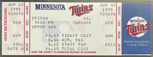Load image into Gallery viewer, Eddie Murray 3000th Hit Full Ticket 1995 Metrodome MLB Twins vs Indians Graded