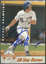 Load image into Gallery viewer, Rafael Palmeiro Autographed 1992 Upper Deck Baseball Card Signed MLB Rangers