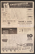 Load image into Gallery viewer, 1955 MLB Milwaukee County Stadium Program Braves vs Phillies Hank Aaron 2 Hits
