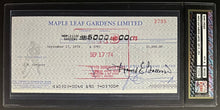 Load image into Gallery viewer, 1974 Maple Leaf Gardens Bank Cheque Vintage NHL Signed Harold Ballard Check