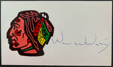 Load image into Gallery viewer, William Wirtz Signed Autographed Index Card NHL Hockey HOFer Chicago Blackhawks