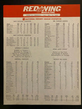 Load image into Gallery viewer, 1969 NHL Hockey Program Detroit Red Wings Montreal Canadiens + Stat Sheet Vtg
