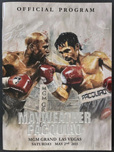 Load image into Gallery viewer, 2015 Floyd Mayweather vs Manny Pacquiao Fight Official Site Program MGM Vegas