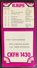 Load image into Gallery viewer, 1971 CKFH Radio Survey Record Chart Toronto Music 3 Dog Night The Bells