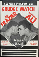 Load image into Gallery viewer, 1974 Boxing Program Muhammad Ali Joe Frazier 2 Maple Leaf Gardens Closed Circuit