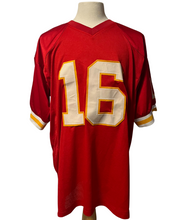 Load image into Gallery viewer, Len Dawson Signed Custom Kansas City Chiefs Display Jersey Autographed JSA COA