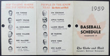Load image into Gallery viewer, 1959 Toronto Maple Leafs International League Baseball Pocket Schedule Rare