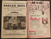 Load image into Gallery viewer, 1951 Maple Leaf Gardens NHL Program Leafs Rangers Signed Lineup John McCormack