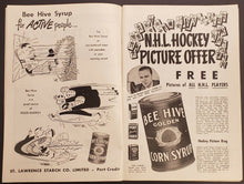 Load image into Gallery viewer, 1951 Maple Leaf Gardens NHL Program Leafs Rangers Signed Lineup John McCormack