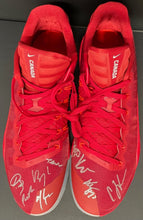 Load image into Gallery viewer, 2019 FIBA Canada Men's Basketball Team Signed Nike Hyperdunks Autographed LOA