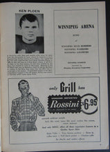 Load image into Gallery viewer, 1960 Winnipeg Stadium CFL Program BC Lions vs Blue Bombers Vintage Football