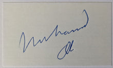 Load image into Gallery viewer, Muhammad Ali Autographed Signed Cut Index Card Boxing VTG JSA LOA Cassius Clay