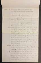 Load image into Gallery viewer, 1862 P.T. Barnum Signed 3 Page Legal Complaint Letter Vintage Old Antique + LOA
