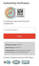 Load image into Gallery viewer, Joe Montana Signed 15" Lombardi Trophy San Francisco 49ers COA NFL Football