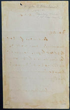 Load image into Gallery viewer, 1889 John A MacDonald Signed Handwritten Letter Canada's 1st Prime Minister JSA