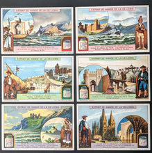 Load image into Gallery viewer, 1925 Vintage French Trading Cards -- Scenes from Spanish History - Set of 6