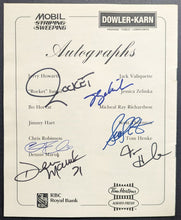 Load image into Gallery viewer, 2014 St. Thomas Sports Celebrity Dinner Signed x6 Program Autographed CFL NHL