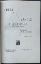 Load image into Gallery viewer, Joe DiMaggio Autographed Lucky To Be A Yankee Book New York Signed JSA LOA MLB