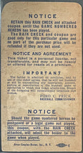 Load image into Gallery viewer, 1953 World Series Brooklyn Dodgers New York Yankees Ticket Stub Game 3 MLB iCert