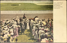 Load image into Gallery viewer, 1900's Governor General Arriving at Kings Plate Postcard Woodbine Race Track