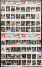 Load image into Gallery viewer, 1983 Full Set Fleer Baseball MLB Stamps x4 Sheets X72 Stamps HOFers Vintage