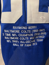Load image into Gallery viewer, Raymond Berry Signed Custom Baltimore Colts Display Jersey Autographed JSA