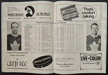 Load image into Gallery viewer, 1967 Stanley Cup Clinching Game NHL Hockey Program + Ticket Maple Leafs Win