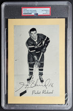 Load image into Gallery viewer, Henri Richard Autographed Group 2 Bee Hive Card Signed Pocket Rocket MTL NHL PSA